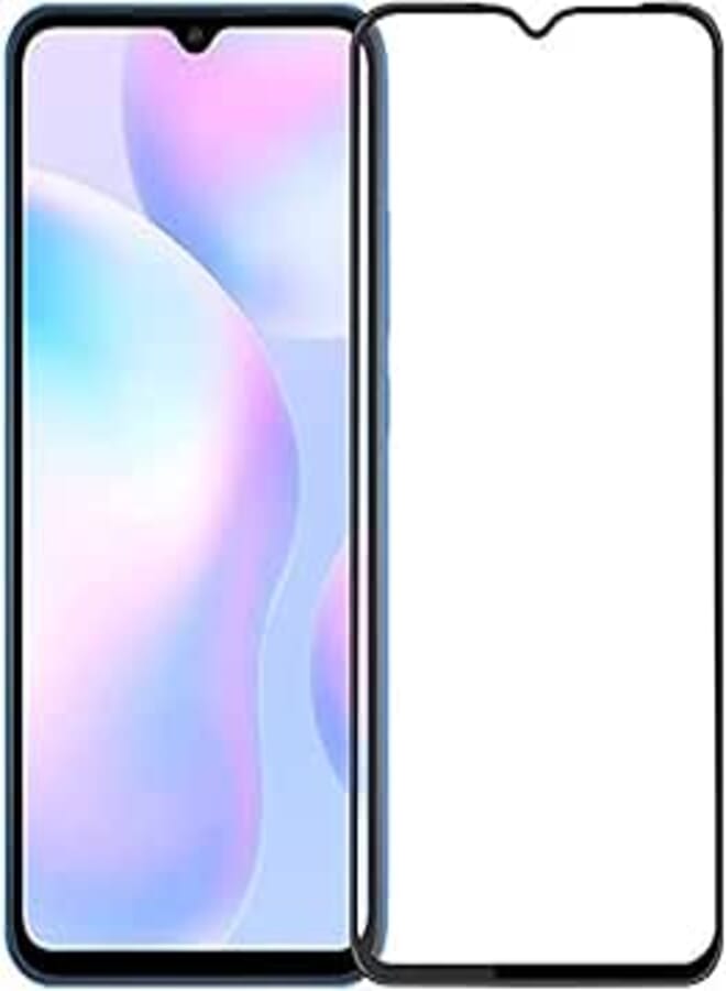 Xiaomi Redmi 9 / Redmi 9A / Redmi 9C / Poco C3 Screen Protector Glass Tempered Full Glue Screen Guard for Xiaomi Redmi 9 / Redmi 9A / Redmi 9C / Poco C3 (Black) by Nice.Store.UAE